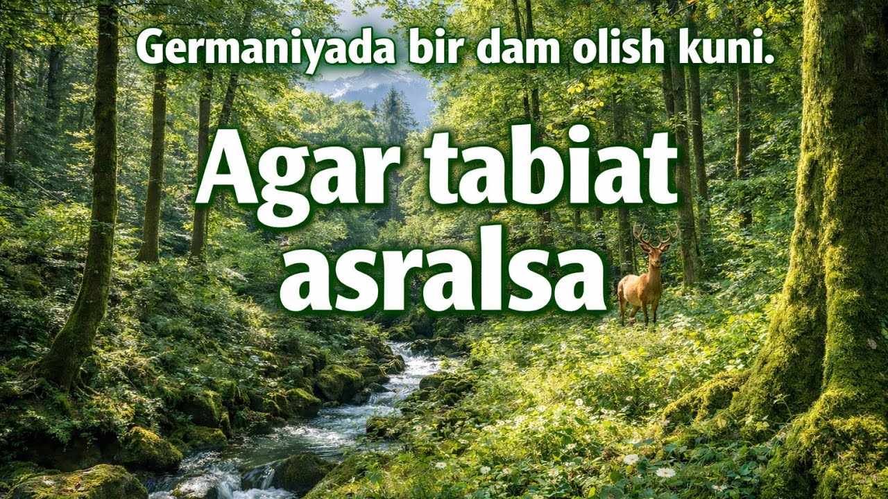  Germaniyada bir dam olish kuni. Agar tabiat asralsa.