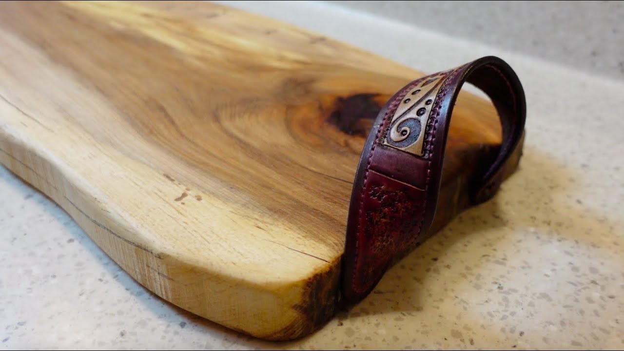 How to make Rustic Charcuterie Board - With Leather Handles