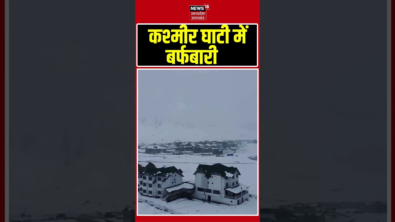 Gulmarg Snowfall: कश्मीर घाटी में ठंड और ताजा बर्फबारी का नजारा | Shorts | N18S | Top News |
