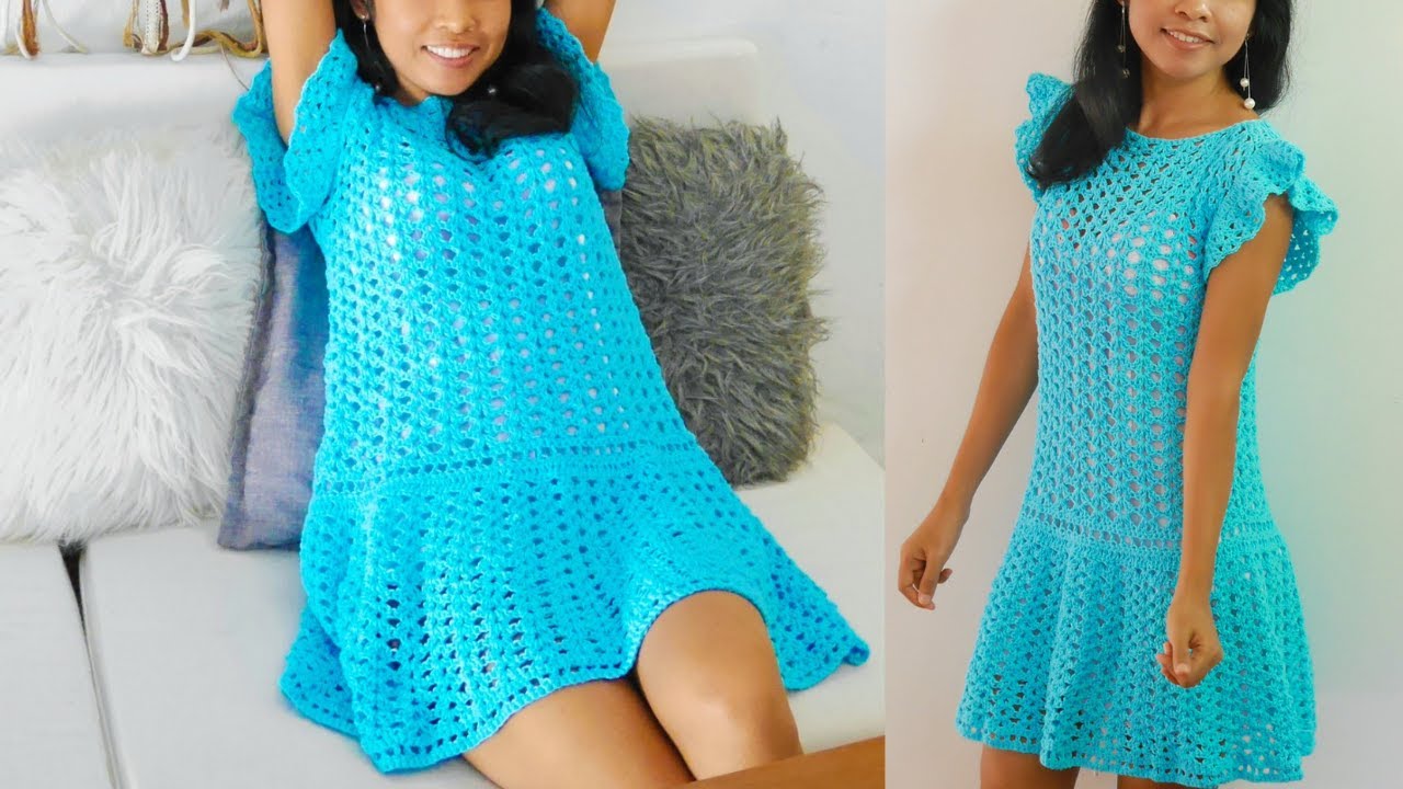 Simple crochet summer dress| beginner friendly