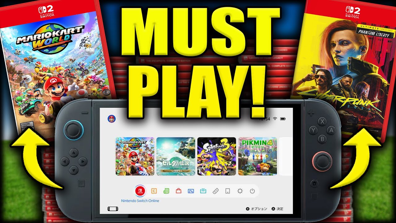 РАСКРЫТЫ ВСЕ 34 ИГРЫ ДЛЯ Nintendo Switch 2 В ДЕНЬ ВЫХОДА!