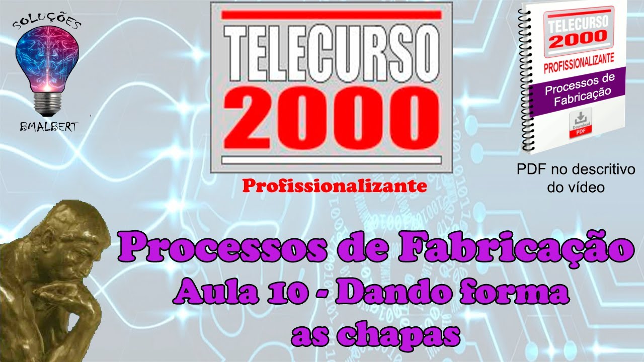 Telecurso 2000 - Processos de Fabricação - 10 Dando forma as chapas