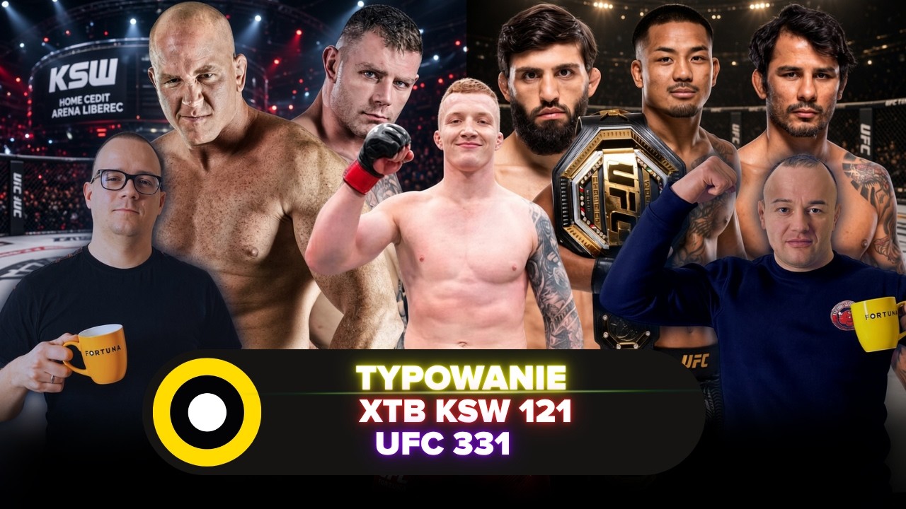 Baraniewski idzie po kolejny bonus? W&oacute;jcik pokona Vojcaka? Typowanie KSW 121 i UFC 331! Konkurs