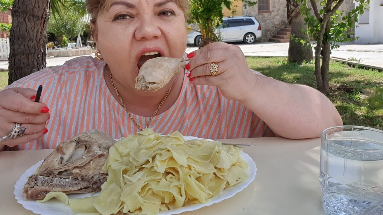 МУКБАНГ 💢 НЕ ДЛЯ СЛОБО НЕРВНЫХ 😝ХИНКАЛ MUKBANG 🍴XINKAL