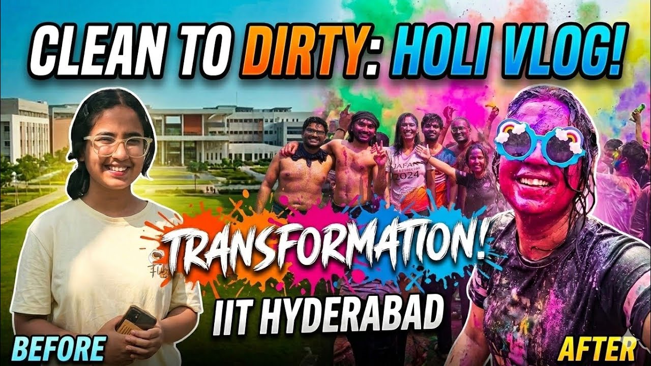 Holi celebration at IIT Hyderabad 