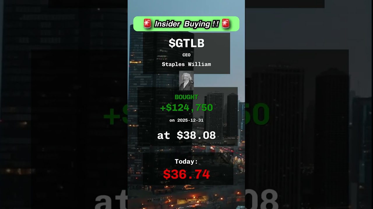 🔥 Инсайдерские покупки акций $GTLB, $SAIC, $LSAK, $GLSI 