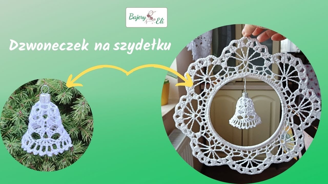 #szydełkowaniebajeryeli Jak Zrobić? Dzwoneczek  Na Choinkę Wz&oacute;r 2 Szydełko/Crochet bell tutorial