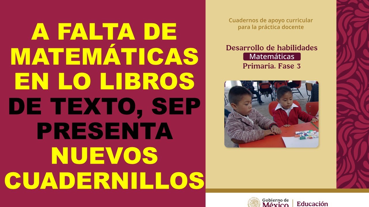 Soy Docente: A FALTA DE MATEMÁTICAS EN LO LIBROS DE TEXTO, SEP PRESENTA NUEVOS CUADERNILLOS