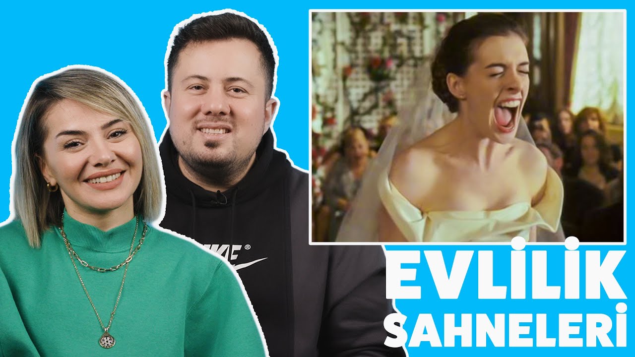 EVLİ ÇİFT FİLMLERDEKİ EVLİLİK SAHNELERİNİ YORUMLUYOR! @sahangiller
