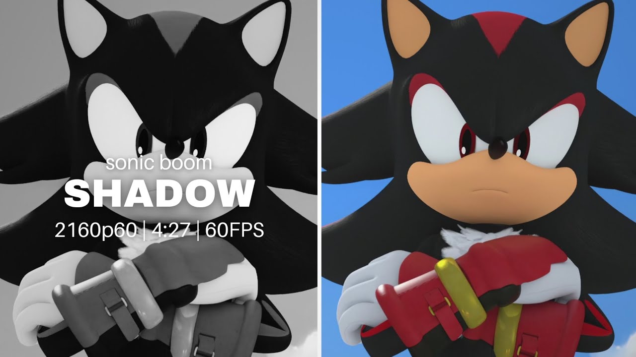 Shadow The Hedgehog (Sonic Boom TV Series) || Clips For Edits || [4K/60FPS]
