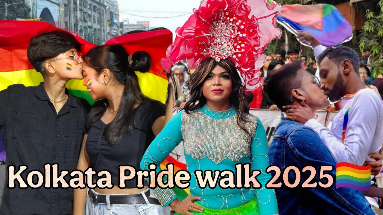 Kolkata pride walk 2025 🏳️‍🌈 #pridewalk #kolkatapridewalk #lgbt #lgbtcommunity #viralvideo #trending
