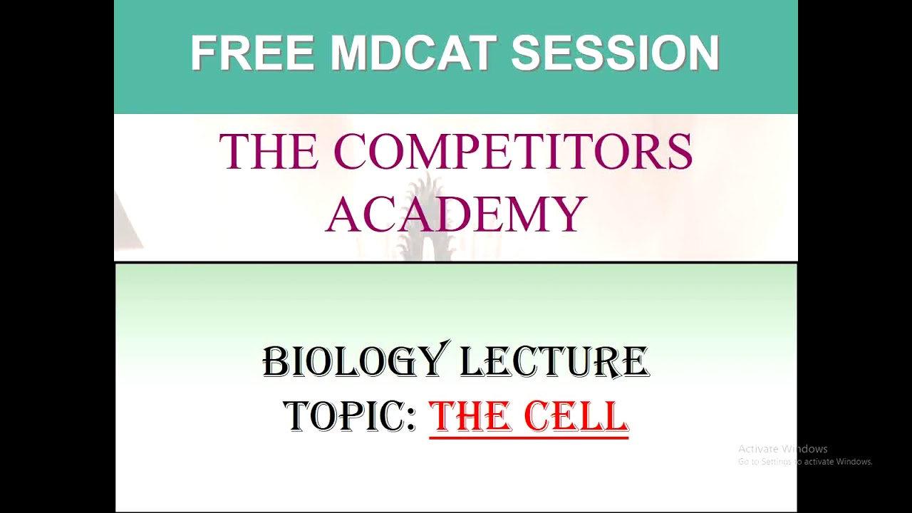 FREE MDCAT Session Introduction