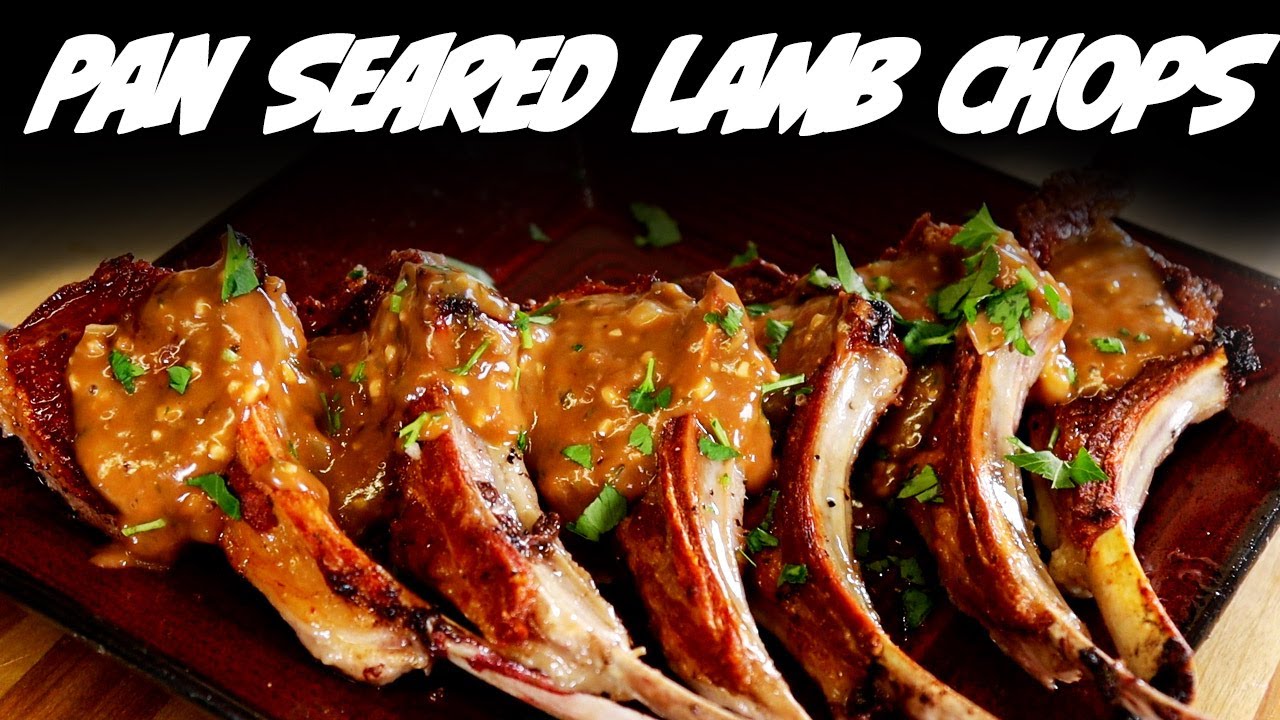 Pan Seared Lamb Chops with Sauce