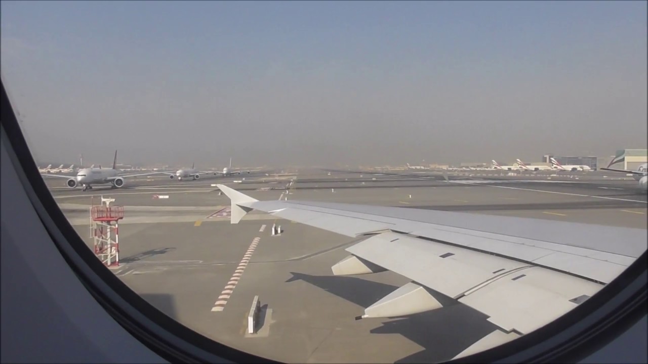 Powerful Qantas A380 Morning Takeoff From Dubai