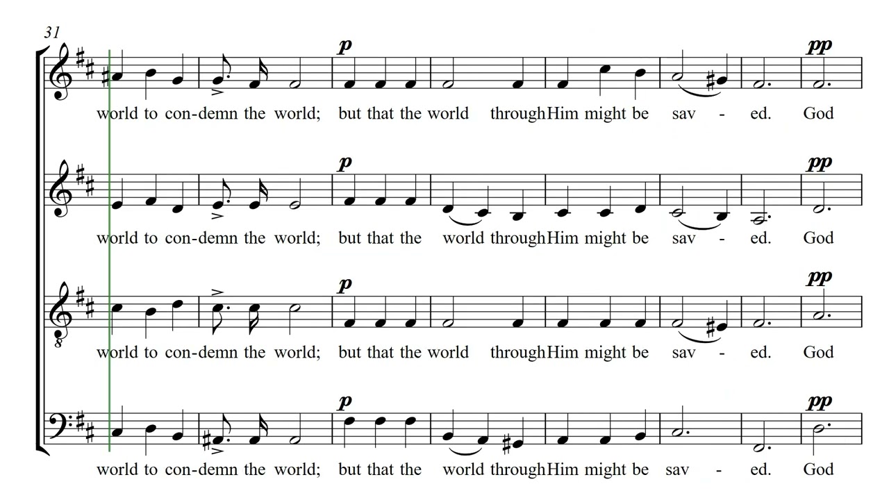 God So Loved The World (Stainer) - Alto