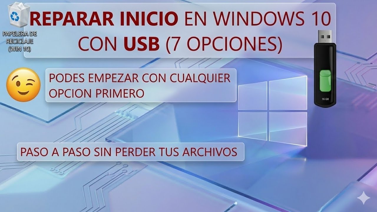 REPARAR INICIO DE WINDOWS 10 CON USB