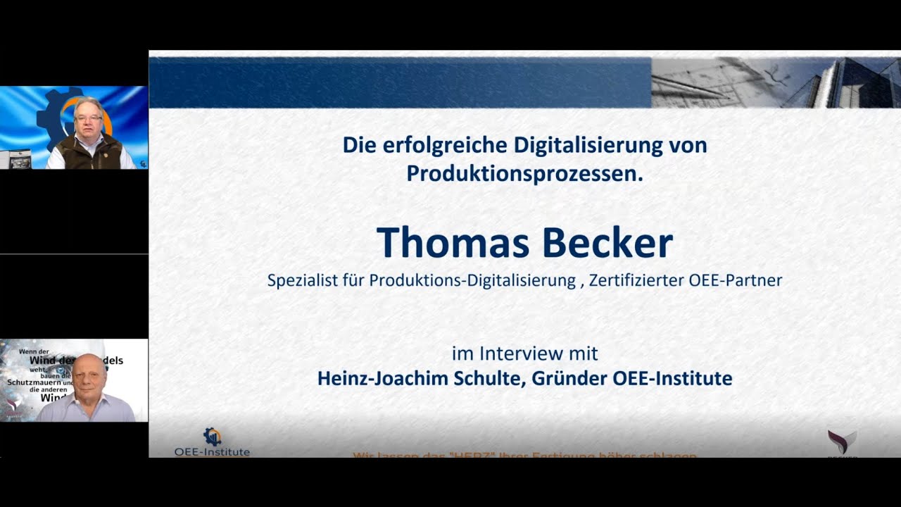 Interview: Thomas Becker Die erfolgreiche Digitalisierung von Produktionsprozessen