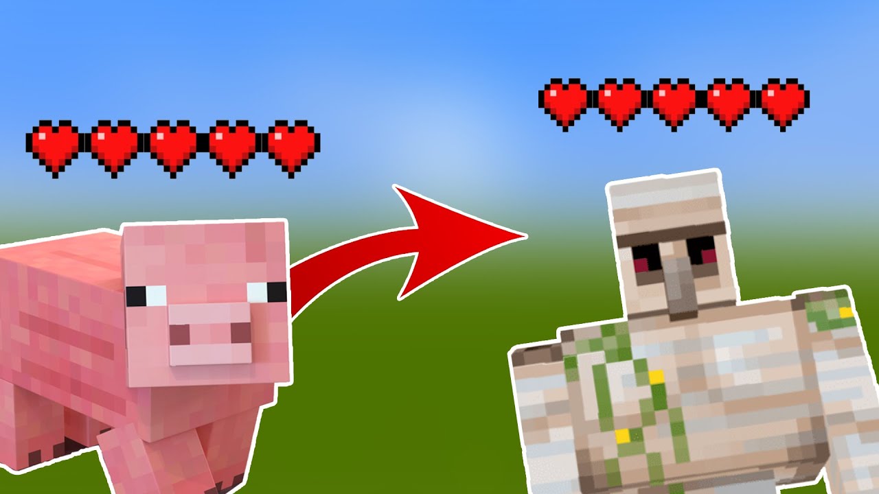ماینکرافت اما جون همه ماب ها 5 قلب - Minecraft but Every mob has 5 HEART