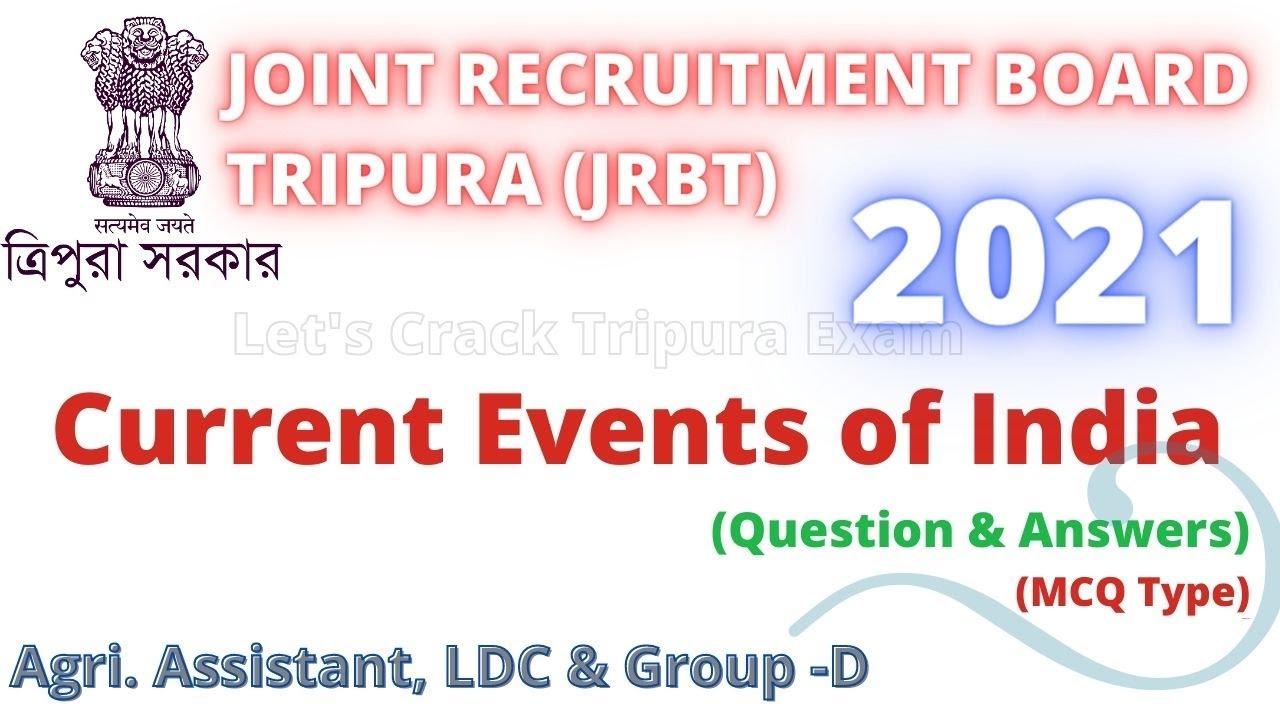 Current events of India, Agri. Assistant, LDC & Group -D