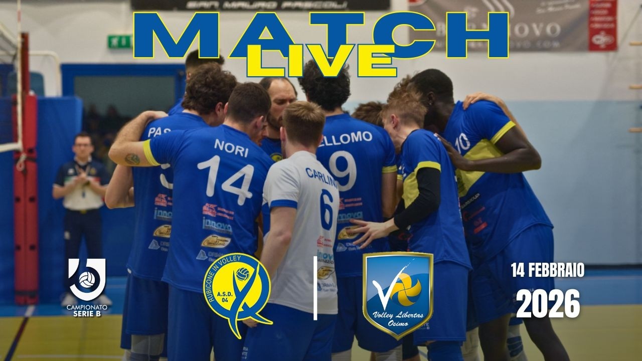 Serie B Maschile: Rubicone in Volley vs La Nef Re Salmone Osimo