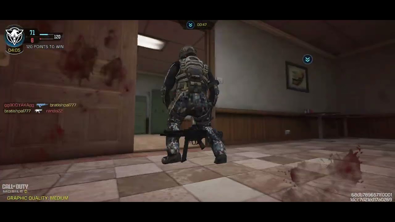 Call of duty mobile hardpoint ranked match with mp5 and desert eagle