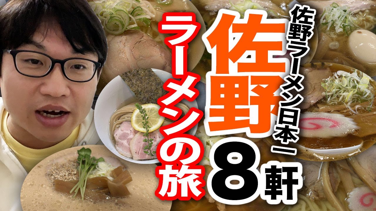 【佐野ラーメン日本一】1日8軒佐野ラーメン遠征【ラーメンの旅】