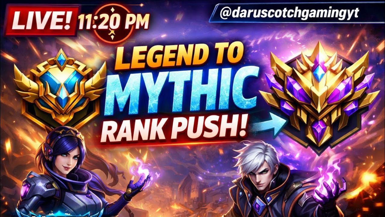 MOBILE LEGEND LIVE STREAM DAY-28😈| DARU大 SCOTCH GAMING YT