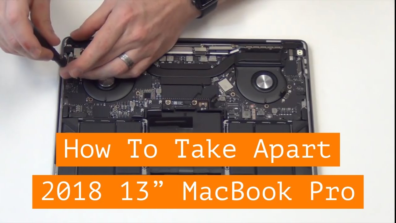 Как разобрать 13-дюймовый Macbook Pro A1989 2018 года