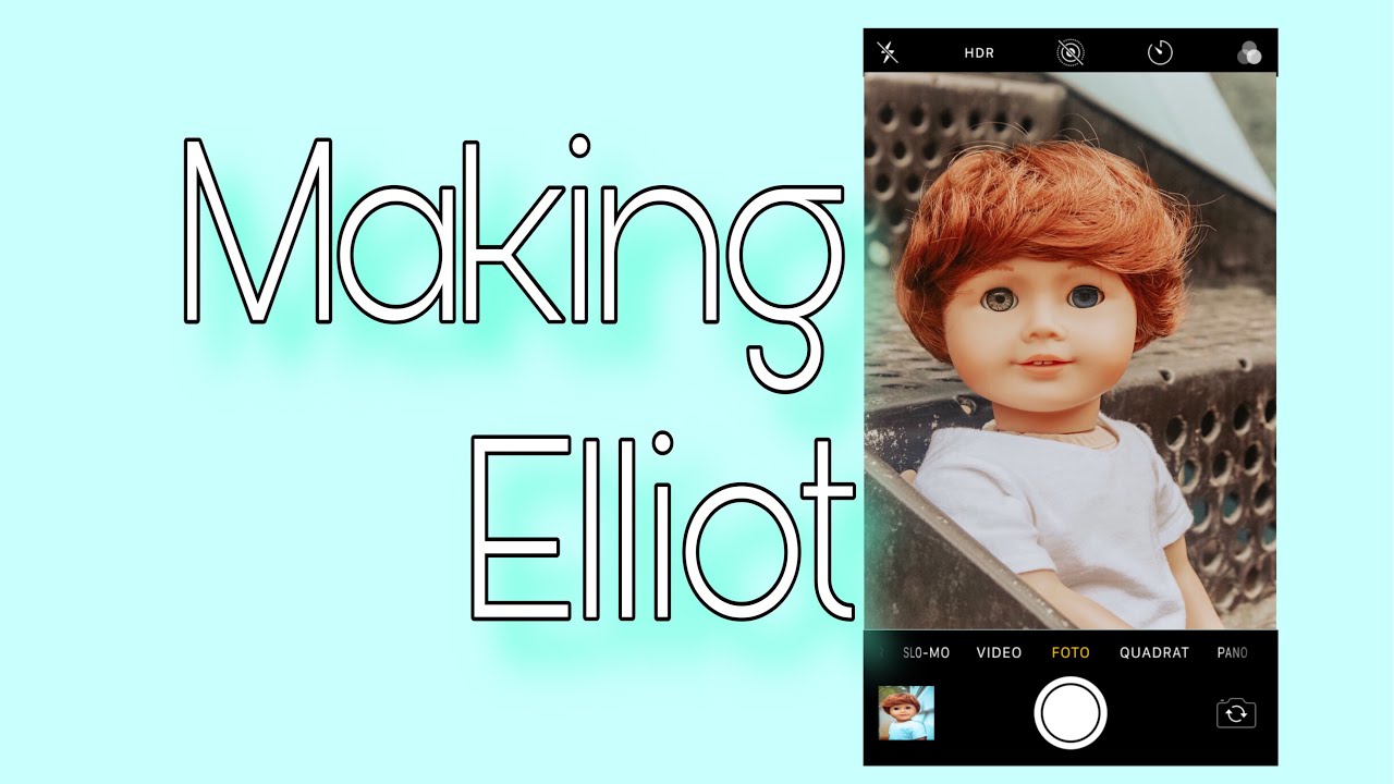 Making Elliot (Custom american girl boy doll)