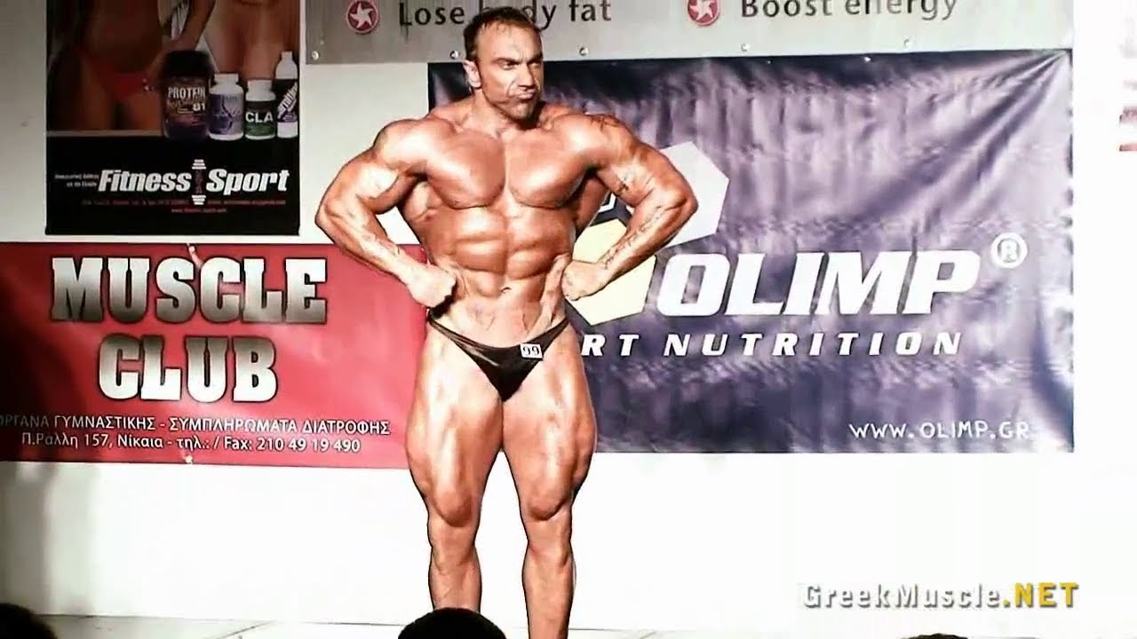 Greek bodybuilder Panagiotis Siotis | WABBA Greek Championships 2010