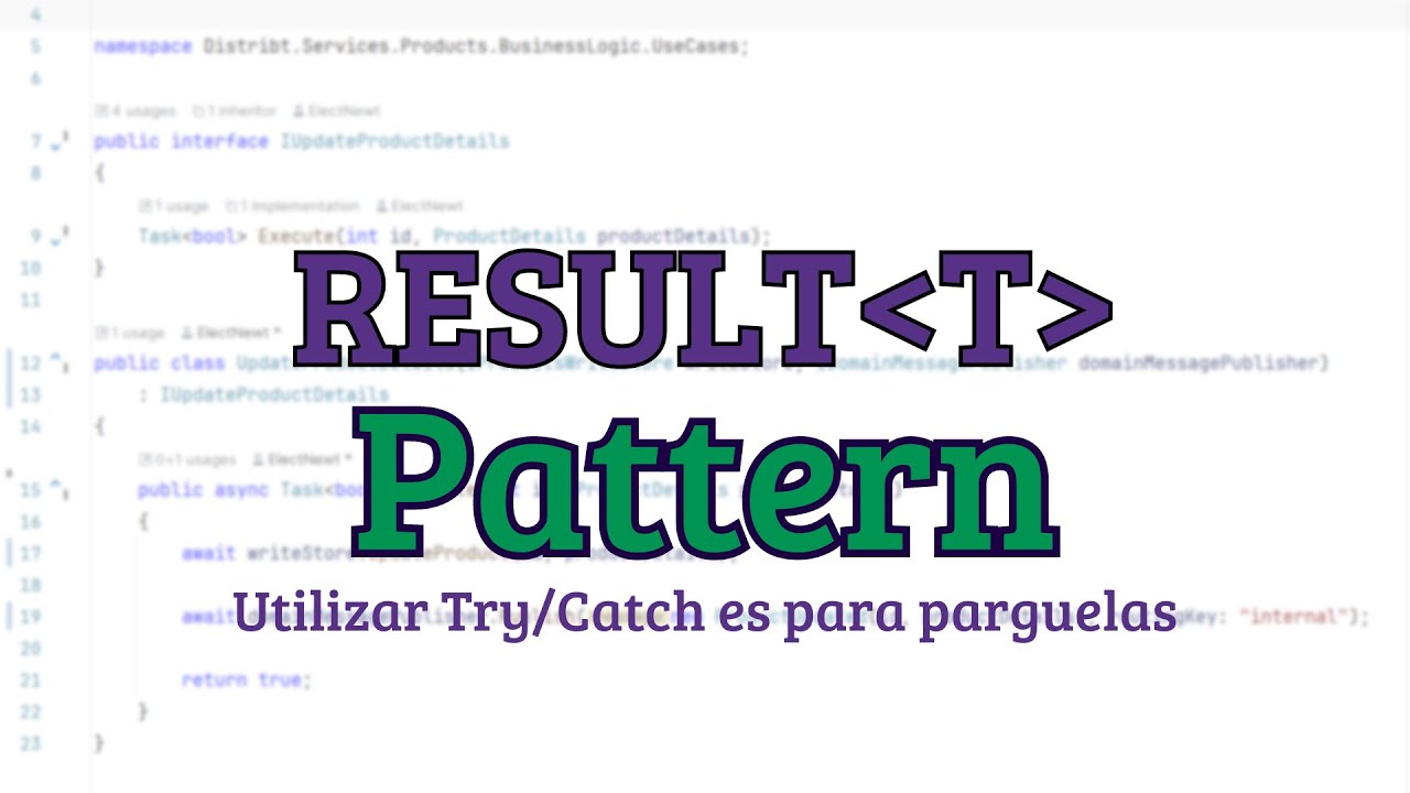 Patrón Result en C# - Una forma funcional de escribir casos de uso ⚡