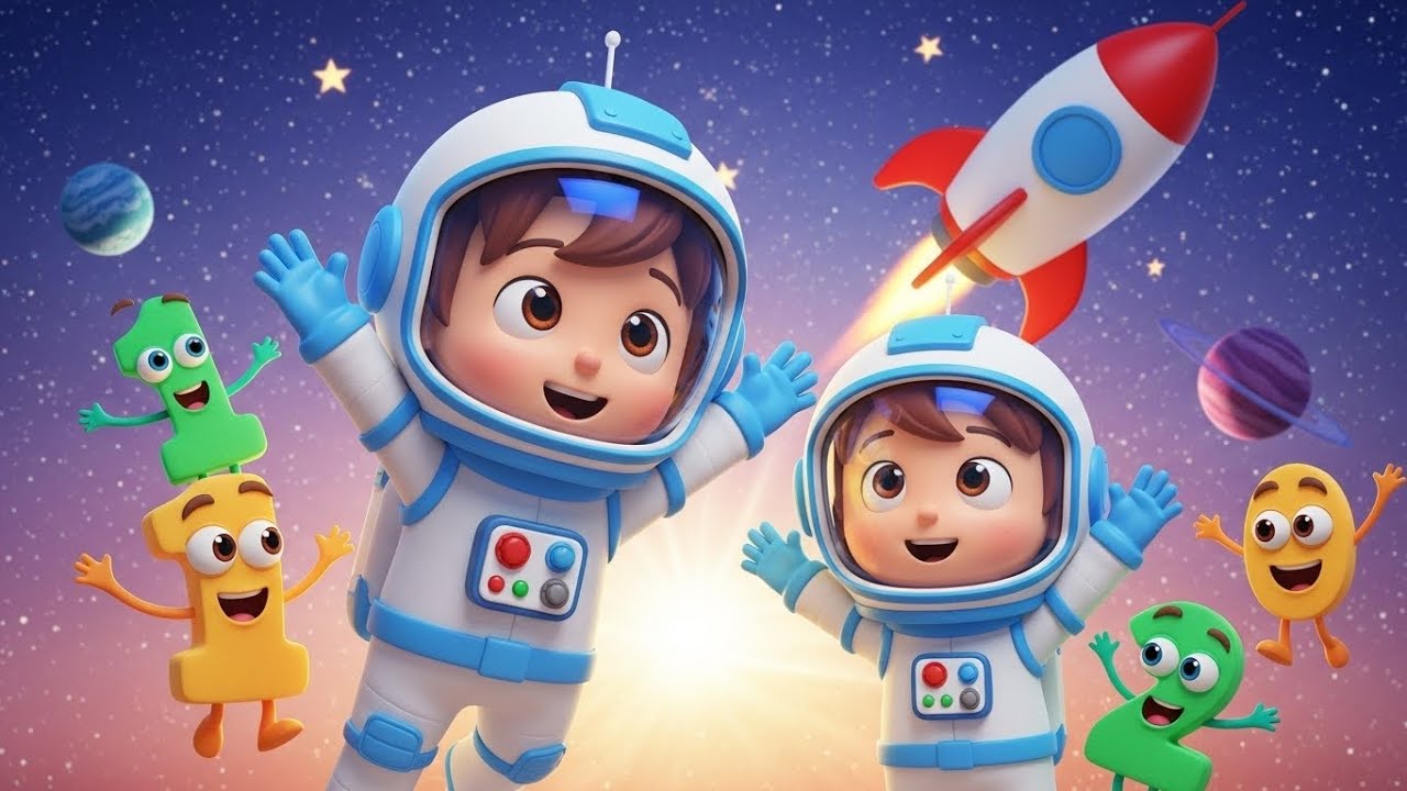 Conteo de Cohetes Espaciales 🚀 | Canción de Números para Niños | Baby Song Español para Niños