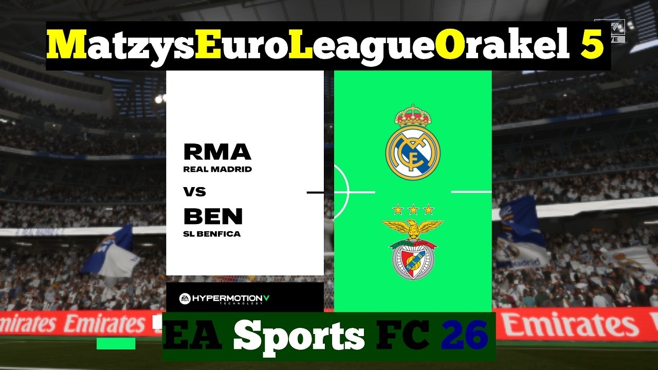 M.E.L.O. 5 ⚽ 238 Real Madrid vs. SL Benfica Lissabon ⚽ Spieltag 17 | EAFC 26
