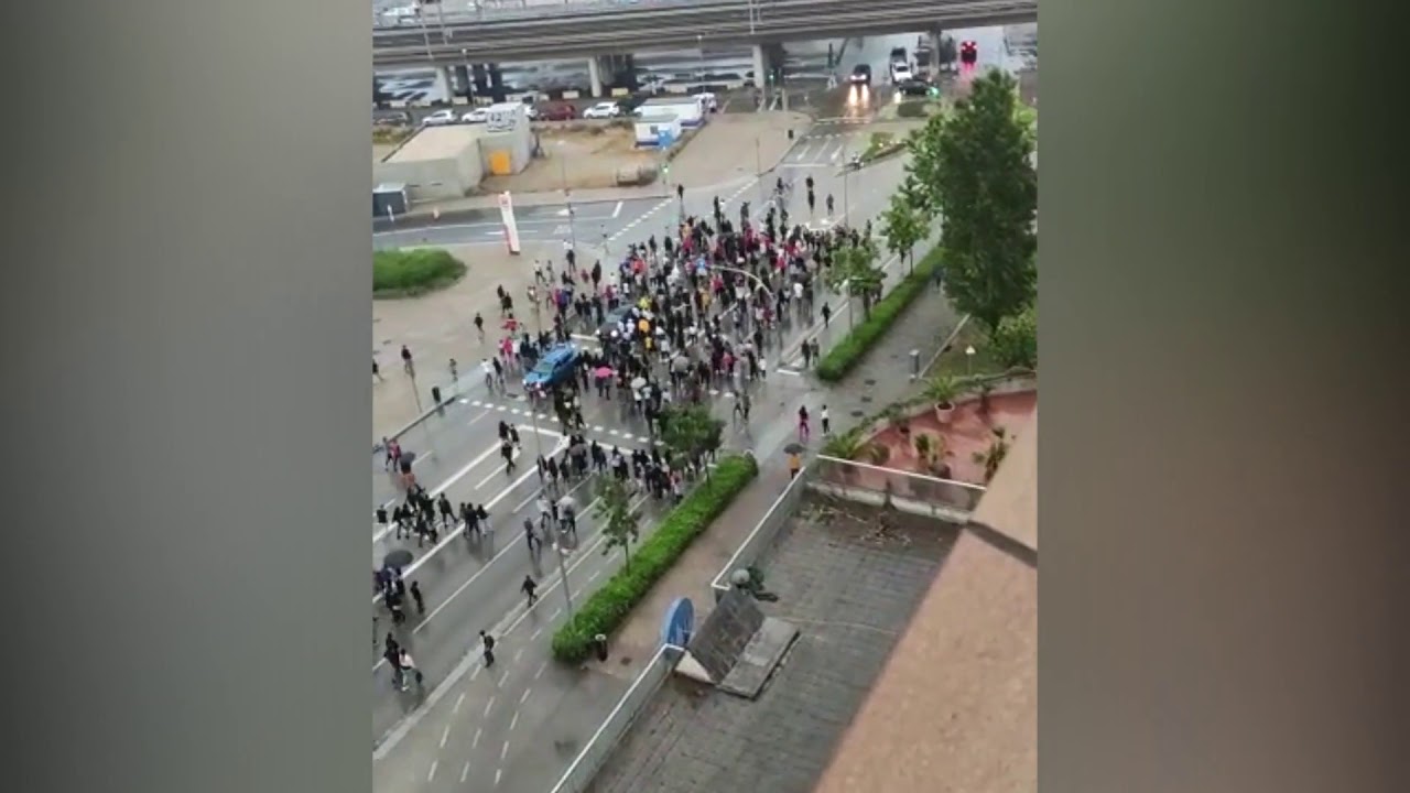 Una manifestacion antirracista en Salt y Girona acaba con un saqueo y varios desperfectos
