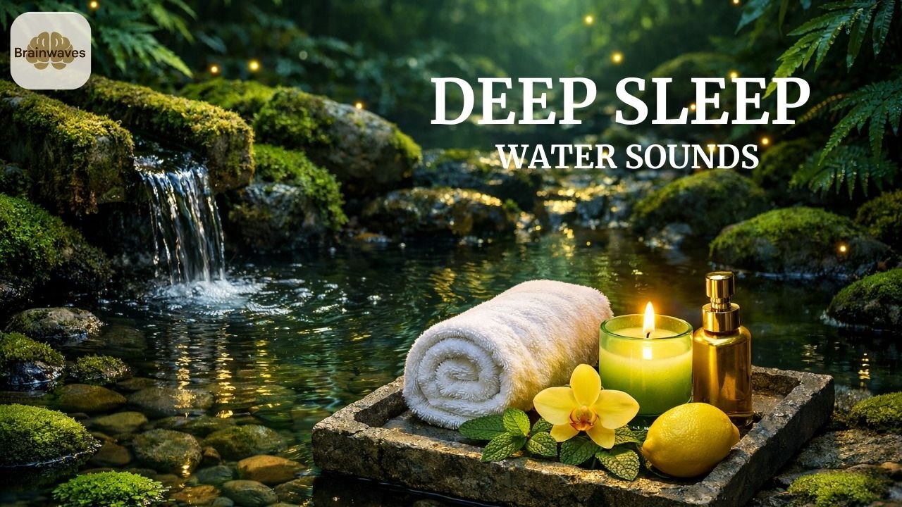 Relaxing Piano Music 🎹 Forest Pond Water Sounds | Deep Sleep, Study, Meditation. LIVE