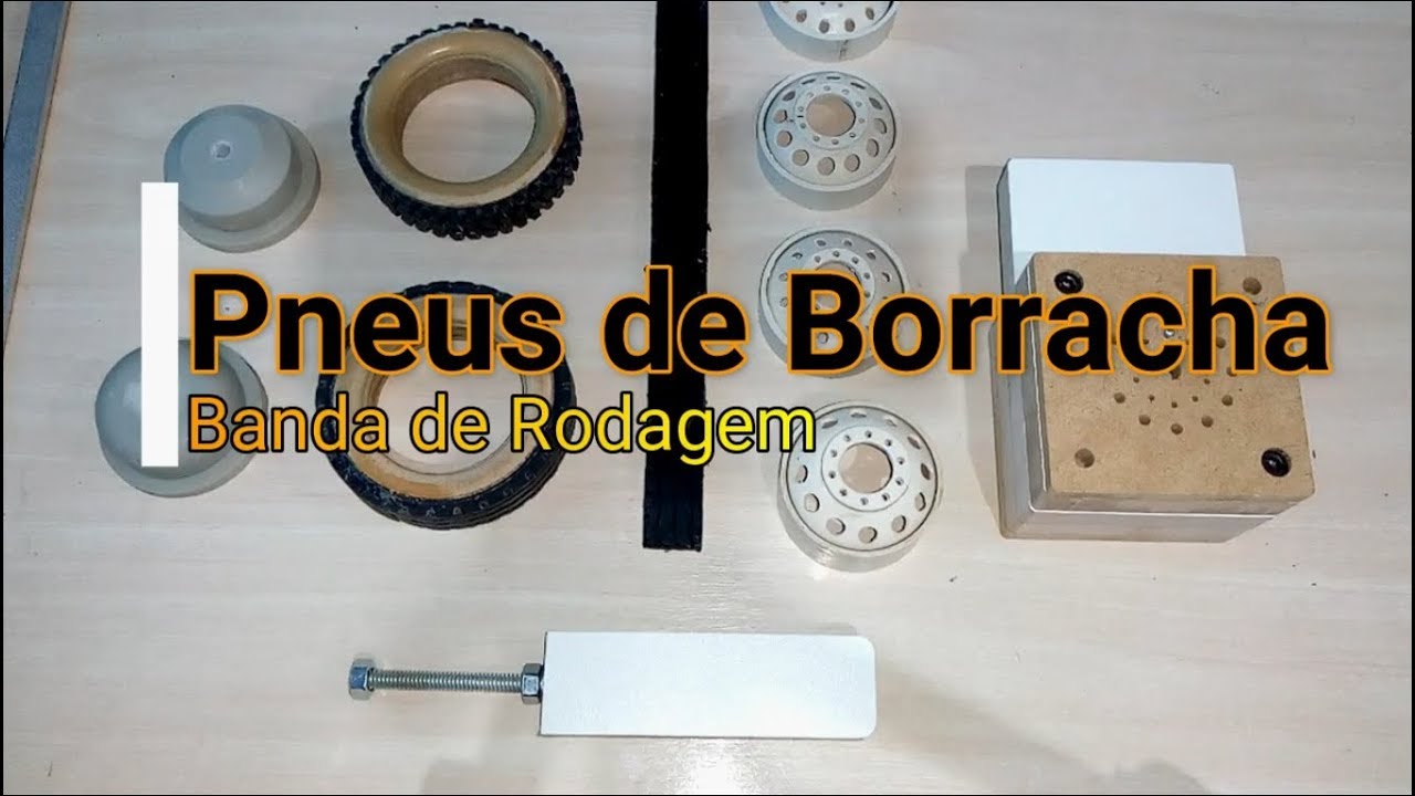 Pneus de Borracha e Banda de rodagem para Miniaturas 1/14