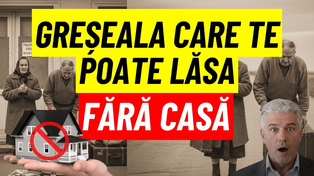 Greșeala care te poate lăsa fără casă!