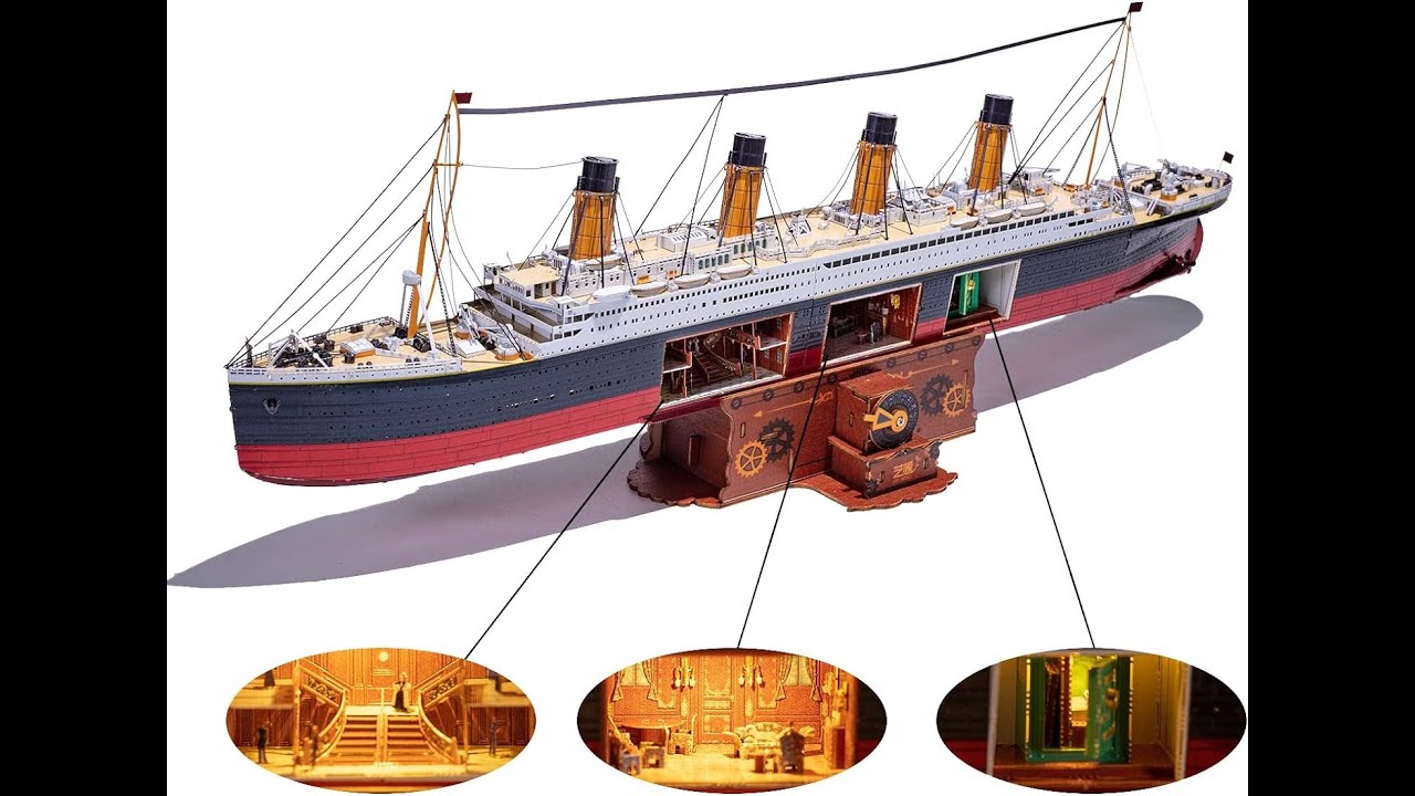 MU metal 3D Titanic model unboxing
