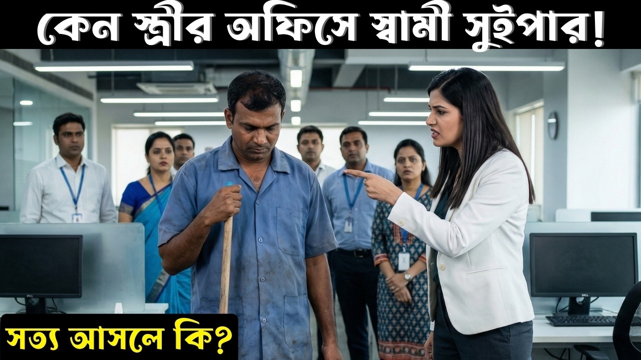কেন স্ত্রীর অফিসে স্বামী সুইপার! অপমানের পর সামনে আসলো ভয়ংকর সত্য 😳