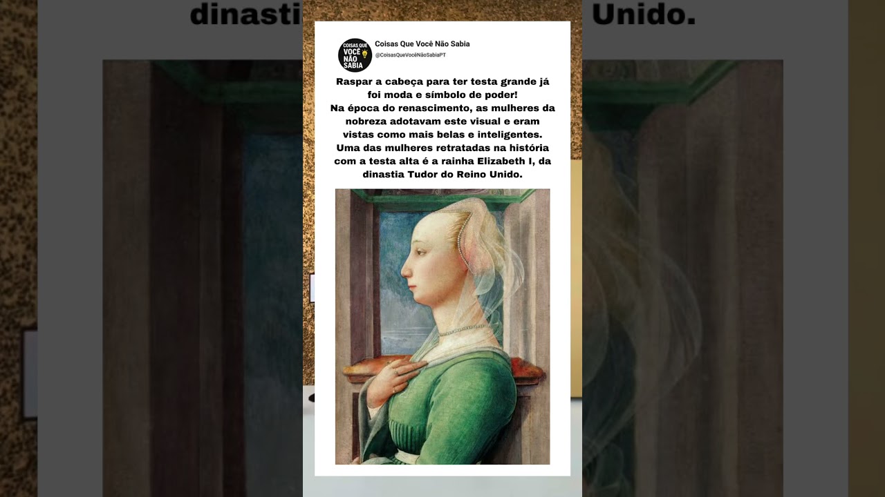 Mulheres com testa grande j&aacute; foi moda e s&iacute;mbolo de poder