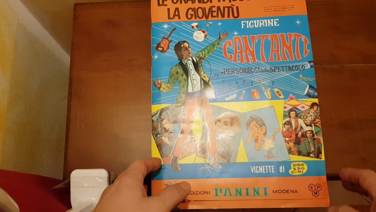 Album figurine Panini Cantanti 1968