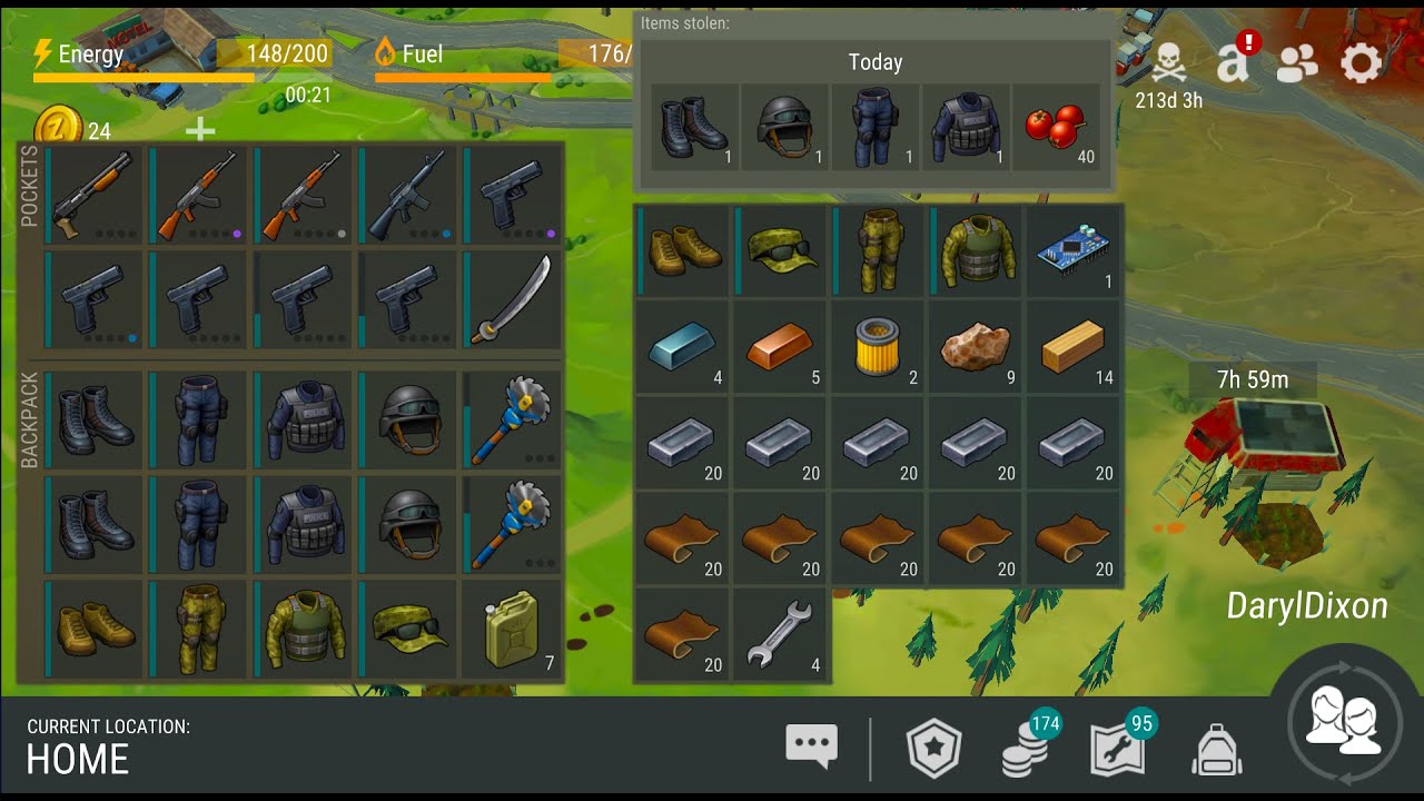 LDOE revenge DarylDixon | Reloaded 5x | Got some Armors and Weapons 😃