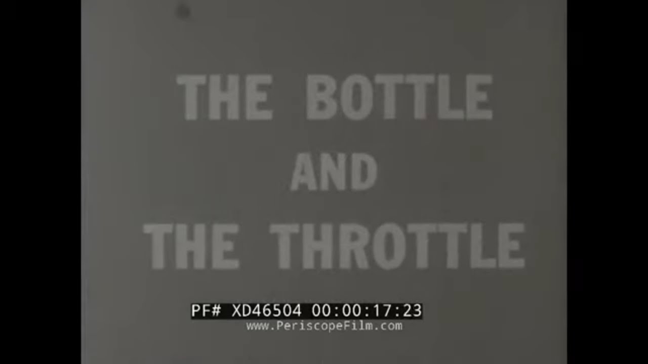 1961 “  BOTTLE AND THE THROTTLE ” DUI / DRUNK DRIVING EDUCATIONAL SCARE FILM XD46504