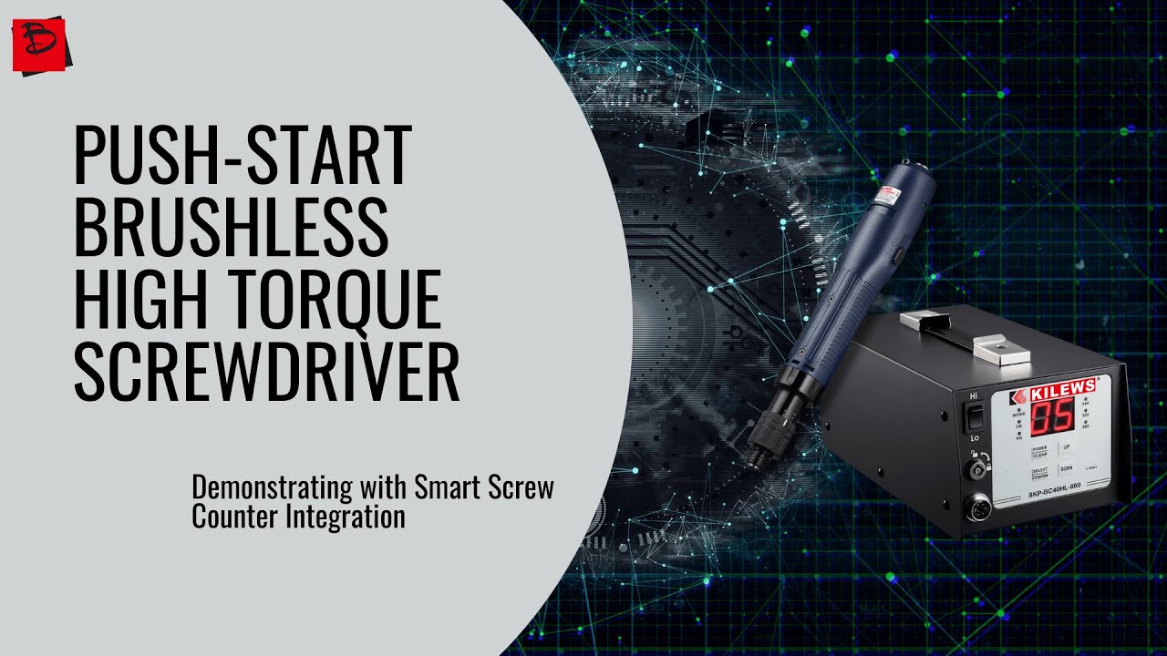 Kilews Brushless Electric Screwdriver Demo with Smart Screw Counter | Real-Time Integration