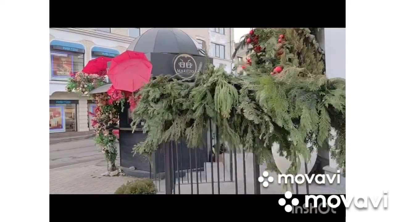 Прогулка по Нарядному🎁 Новогоднему🎄 Городу! Обед 🥣в Рыбном Кафе🍤🦪
