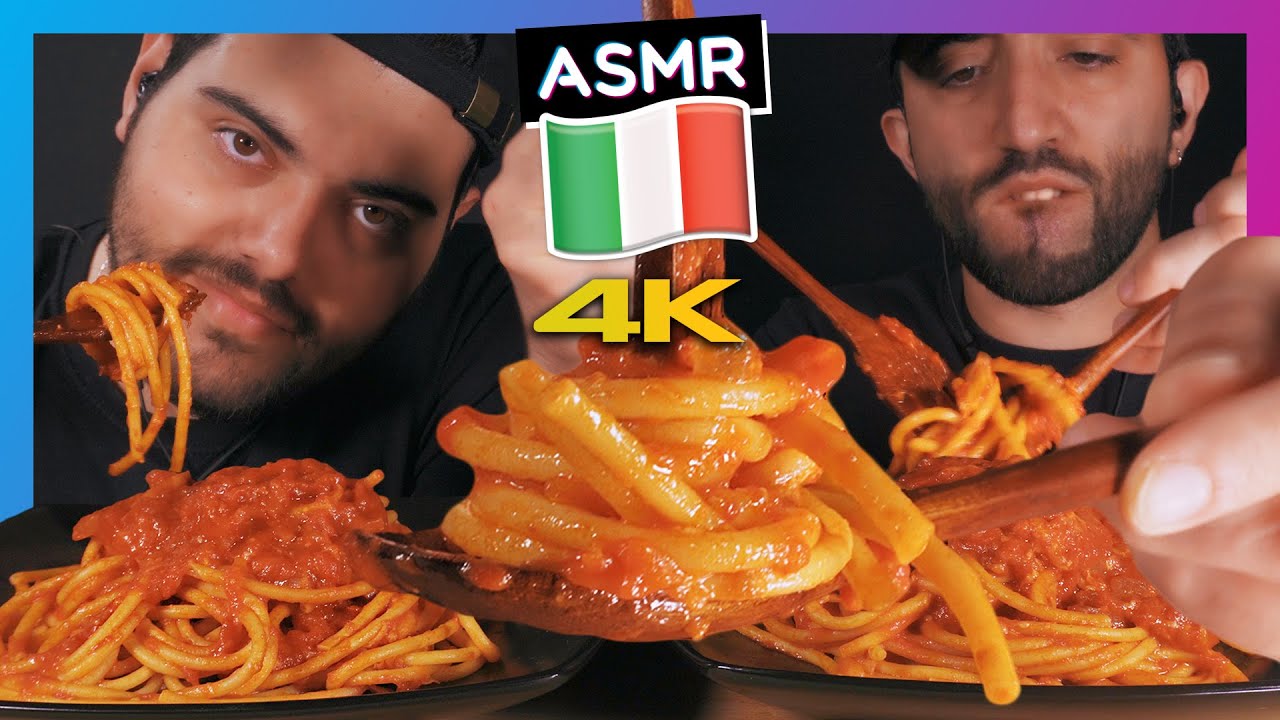 ASMR MUKBANG ITA BUCATINI ALL' AMATRICIANA ITALIAN FOOD ASMR | VIDEO ASMR CIBO MUKBANG ASMR ITALIAN
