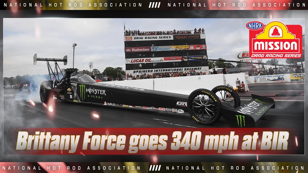 Brittany Force makes the first 340 mph pass at Brainerd International Raceway