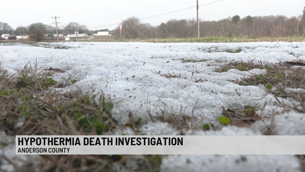 Man dies of hypothermia in Anderson