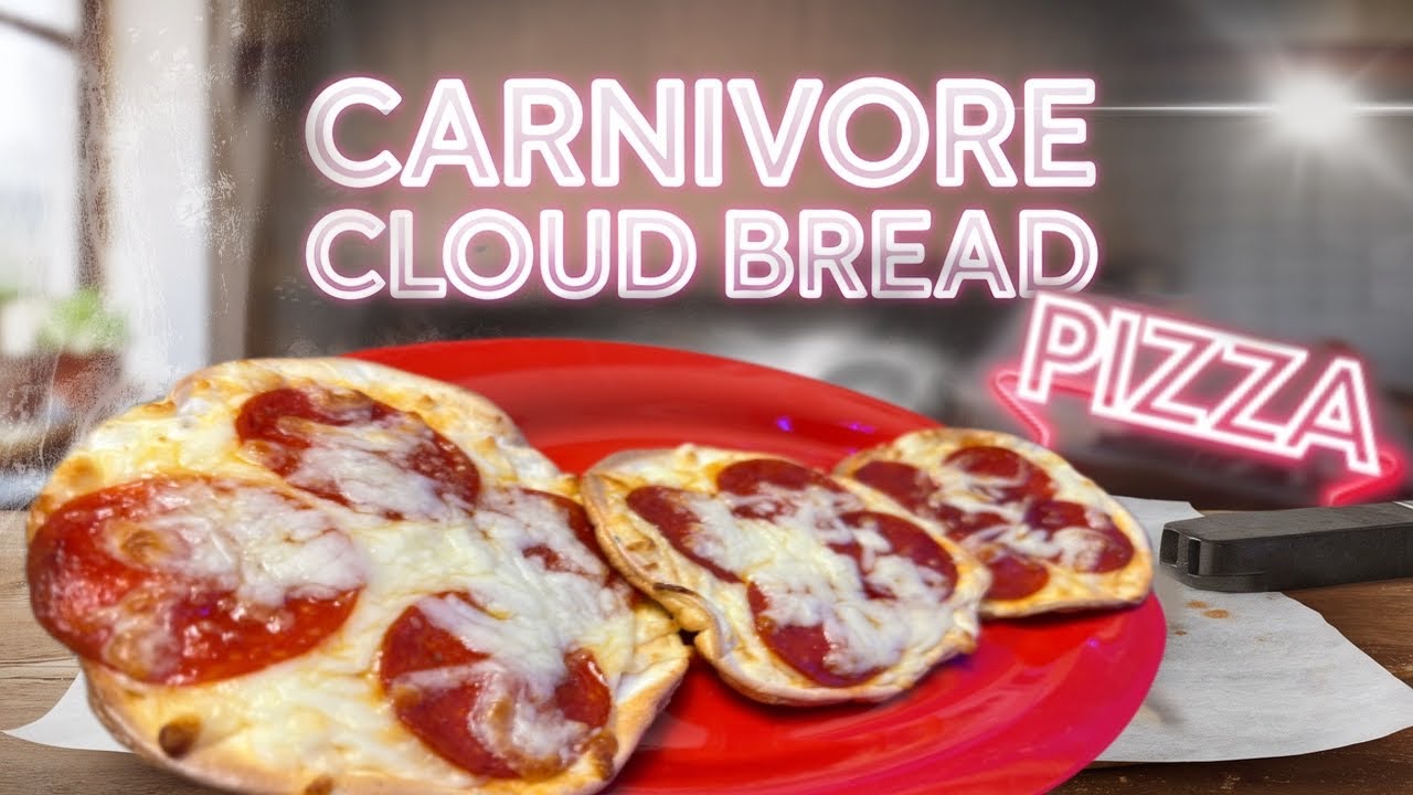 Fast & Delicious Carnivore Cloud Bread PIZZA! 🍕 Just 2 Ingredients!