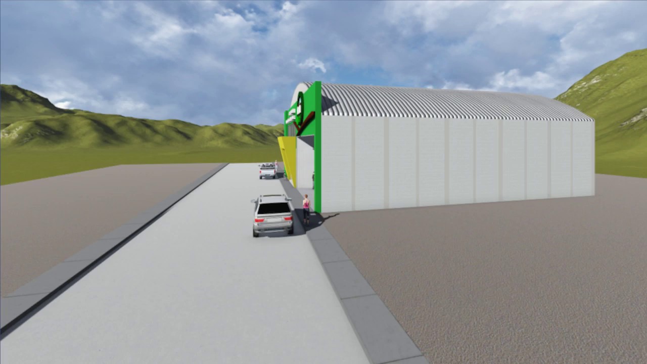 Bodega de 15x30m con local de ventas